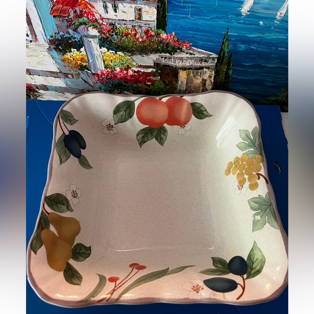 Mikasa China Fruit Panorama Square Server